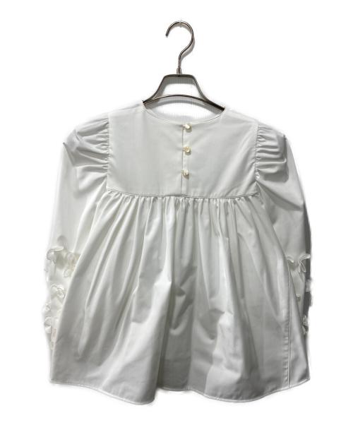 YORI（ヨリ）yori (ヨリ) パフュームブラウス ホワイト サイズ:36の古着・服飾アイテム