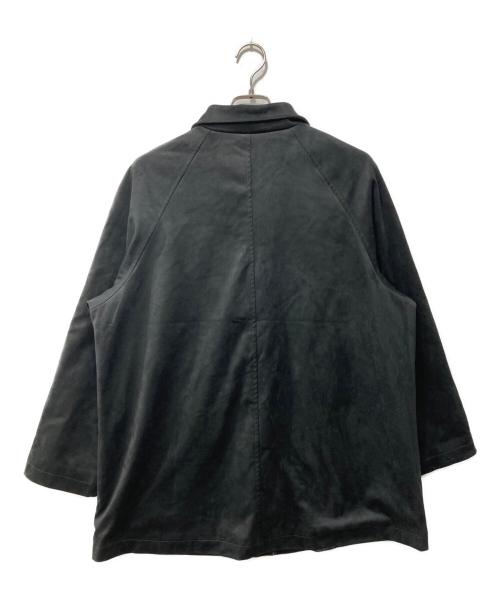 KBF（ケービーエフ）KBF (ケービーエフ) ピーチスキンカバーオール ブラック サイズ:FREEの古着・服飾アイテム