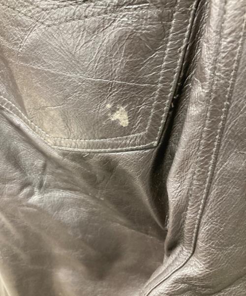 USED（ユーズド）USED (ユーズド) echtes leder (エヒテス レーダァ) レザーパンツ ブラウン サイズ:50の古着・服飾アイテム