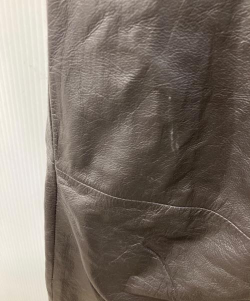 USED（ユーズド）USED (ユーズド) echtes leder (エヒテス レーダァ) レザーパンツ ブラウン サイズ:50の古着・服飾アイテム