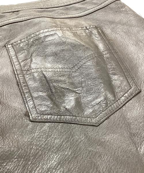 USED（ユーズド）USED (ユーズド) echtes leder (エヒテス レーダァ) レザーパンツ ブラウン サイズ:50の古着・服飾アイテム