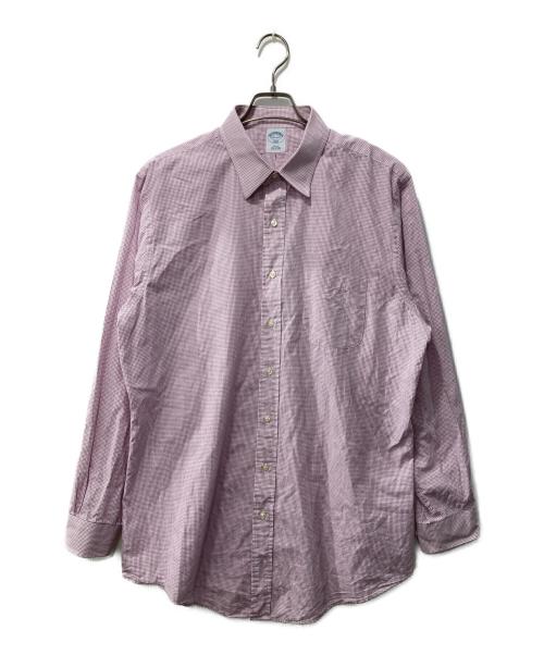 BROOKS BROTHERS 346（ブルックスブラザーズ 346）BROOKS BROTHERS 346 (ブルックスブラザーズ 346) チェックシャツ レッド サイズ:17の古着・服飾アイテム
