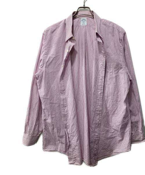 BROOKS BROTHERS 346（ブルックスブラザーズ 346）BROOKS BROTHERS 346 (ブルックスブラザーズ 346) チェックシャツ レッド サイズ:17の古着・服飾アイテム