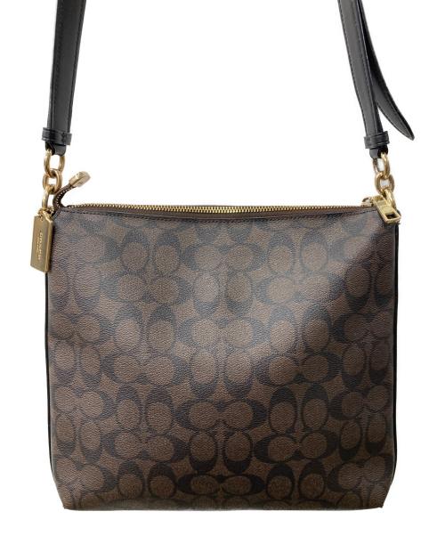 COACH（コーチ）COACH (コーチ) シグネチャーショルダーバッグ ブラウンの古着・服飾アイテム