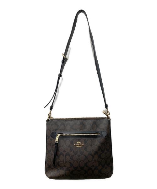COACH（コーチ）COACH (コーチ) シグネチャーショルダーバッグ ブラウンの古着・服飾アイテム