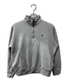 POLO RALPH LAUREN（ポロ・ラルフローレン）の古着「ハーフジップスウェット」｜グレー