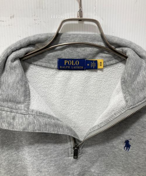 POLO RALPH LAUREN（ポロ・ラルフローレン）POLO RALPH LAUREN (ポロ・ラルフローレン) ハーフジップスウェット グレー サイズ:Mの古着・服飾アイテム