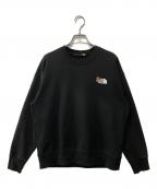 THE NORTH FACEザ ノース フェイス）の古着「フラワーロゴクルー/Flower Logo Crew」｜ブラック