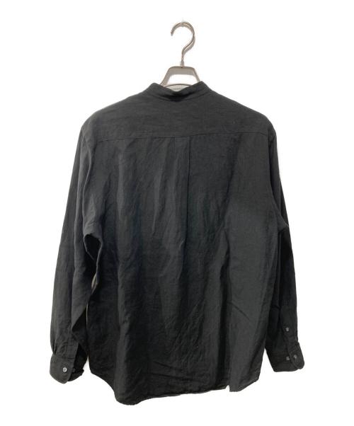 BROOKS BROTHERS（ブルックスブラザーズ）BROOKS BROTHERS (ブルックスブラザーズ) リネンシャツ/URBAN RESEARCH別注/OPEN COLLAR L S SHIRTS ブラック サイズ:Mの古着・服飾アイテム