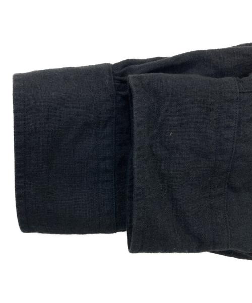 BROOKS BROTHERS（ブルックスブラザーズ）BROOKS BROTHERS (ブルックスブラザーズ) リネンシャツ/URBAN RESEARCH別注/OPEN COLLAR L S SHIRTS ブラック サイズ:Mの古着・服飾アイテム