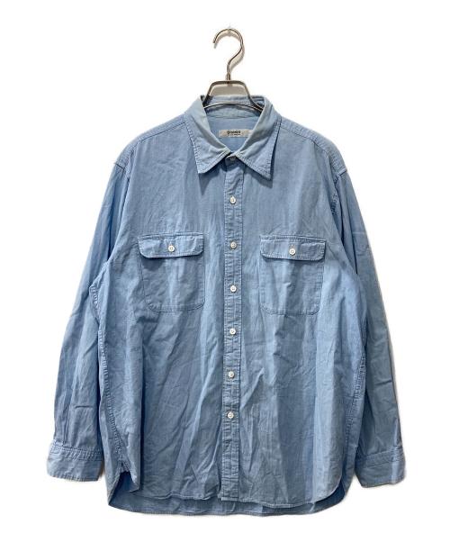 District（ディストリクト）District (ディストリクト) シャンブレーシャツ ブルー サイズ:Lの古着・服飾アイテム
