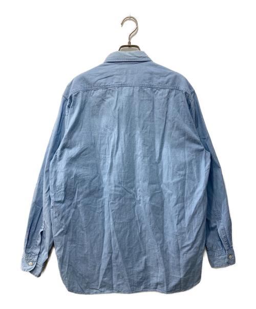 District（ディストリクト）District (ディストリクト) シャンブレーシャツ ブルー サイズ:Lの古着・服飾アイテム
