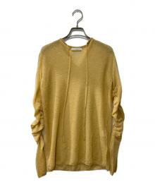 kayle（ケイル）の古着「vネックウールニット/MILANO RIB SHEER TOP」｜イエロー
