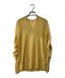 KAYLE（ケイル）の古着「vネックウールニット/MILANO RIB SHEER TOP」｜イエロー