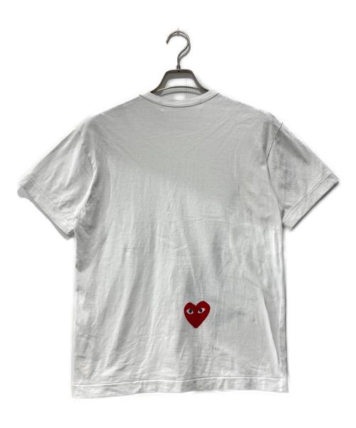 PLAY COMME des GARCONS（プレイコムデギャルソン）PLAY COMME des GARCONS (プレイコムデギャルソン) NIKE (ナイキ) 半袖カットソー/コラボtシャツ ホワイト サイズ:Lの古着・服飾アイテム