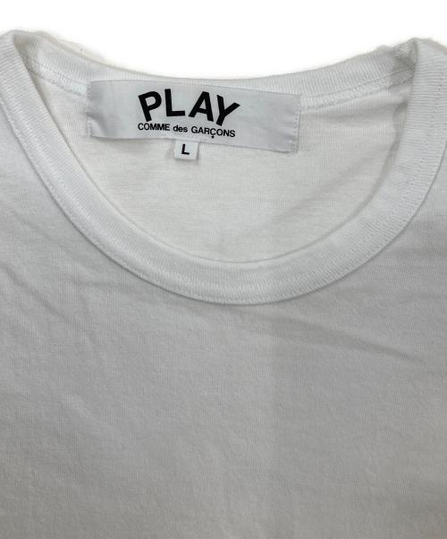 PLAY COMME des GARCONS（プレイコムデギャルソン）PLAY COMME des GARCONS (プレイコムデギャルソン) NIKE (ナイキ) 半袖カットソー/コラボtシャツ ホワイト サイズ:Lの古着・服飾アイテム
