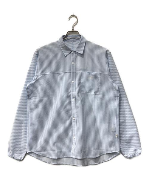 THE NORTH FACE（ザ ノース フェイス）THE NORTH FACE (ザ ノース フェイス) 26SS/ストライプシャツ/GARロングスリーブシャツ ホワイト×ブルー サイズ:Sの古着・服飾アイテム