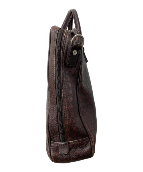 Salvatore Ferragamo（サルヴァトーレ フェラガモ）Salvatore Ferragamo (サルヴァトーレ フェラガモ) ビジネストートバッグ/2WAYショルダーバッグ ブラウンの古着・服飾アイテム