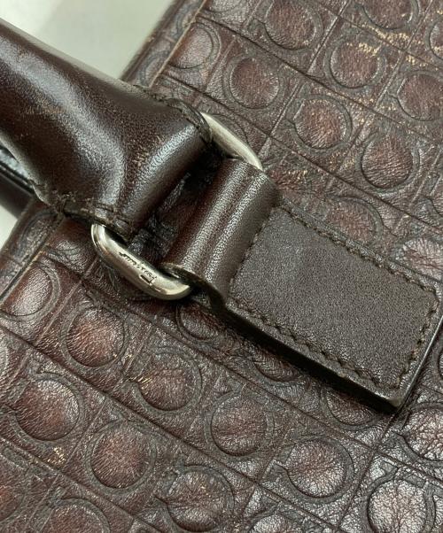 Salvatore Ferragamo（サルヴァトーレ フェラガモ）Salvatore Ferragamo (サルヴァトーレ フェラガモ) ビジネストートバッグ/2WAYショルダーバッグ ブラウンの古着・服飾アイテム
