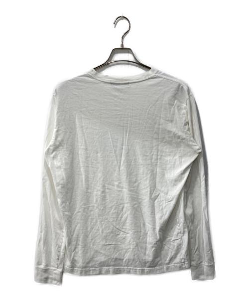 JohnUNDERCOVER（ジョンアンダーカバー）JohnUNDERCOVER (ジョンアンダーカバー) プリントロングスリーブカットソー ホワイト サイズ:4の古着・服飾アイテム