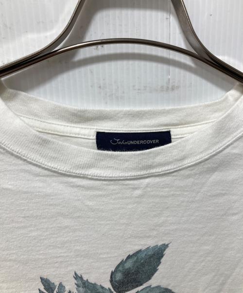 JohnUNDERCOVER（ジョンアンダーカバー）JohnUNDERCOVER (ジョンアンダーカバー) プリントロングスリーブカットソー ホワイト サイズ:4の古着・服飾アイテム