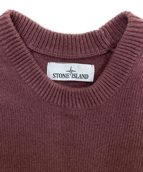 STONE ISLAND（ストーンアイランド）STONE ISLAND (ストーンアイランド) クルーネックニット パープル サイズ:XLの古着・服飾アイテム