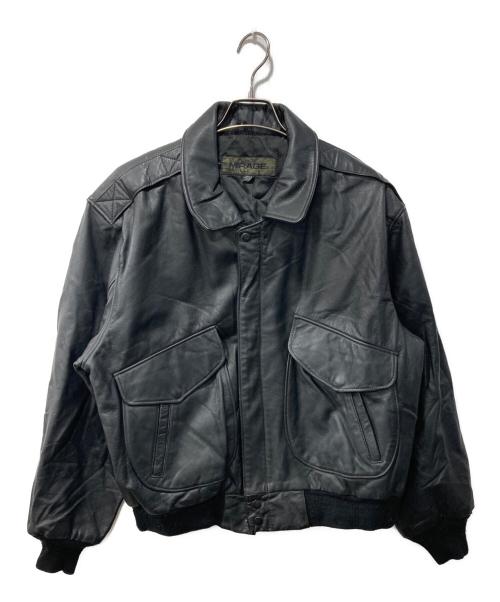 MIRAGE（ミラージュ）MIRAGE (ミラージュ) 90s/レザージャケット ブラック サイズ:Lの古着・服飾アイテム