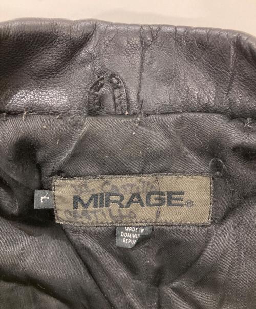 MIRAGE（ミラージュ）MIRAGE (ミラージュ) 90s/レザージャケット ブラック サイズ:Lの古着・服飾アイテム