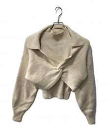 HER LIP TO（ハーリップトゥ）の古着「Charlotte Wool-Blend Knit Set/ニット」｜アイボリー