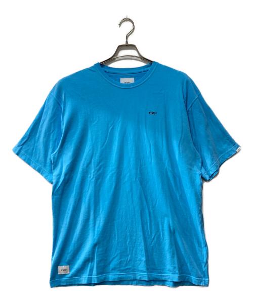WTAPS（ダブルタップス）WTAPS (ダブルタップス) CREW NECK COTTON/tシャツ ブルー サイズ:３の古着・服飾アイテム
