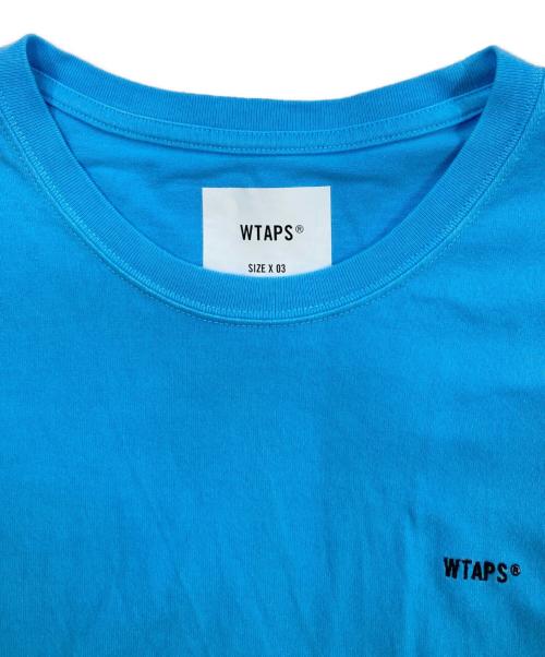 WTAPS（ダブルタップス）WTAPS (ダブルタップス) CREW NECK COTTON/tシャツ ブルー サイズ:３の古着・服飾アイテム