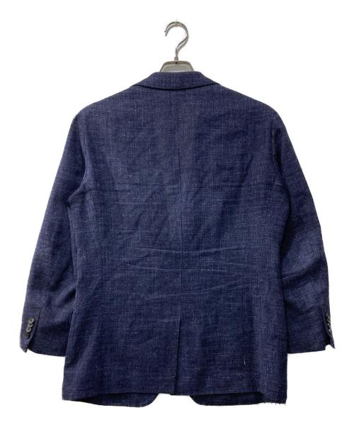 Pilgrim（ピルグリム）Pilgrim (ピルグリム) LORO PIANA (ロロピアーナ) テーラードジャケット/SUMMER TIME/ウールシルクリネン シングルブレステッド2Bジャケット ネイビー サイズ:48の古着・服飾アイテム