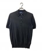 MORGANO×BEAMS Fモルガーノ×ビームスエフ）の古着「ニットポロシャツ」｜ブラック