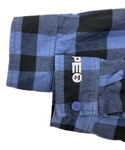 A BATHING APE（アベイシングエイプ）A BATHING APE (アベイシングエイプ) チェックネルシャツ ネイビー サイズ:XLの古着・服飾アイテム