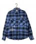 A BATHING APE（アベイシングエイプ）の古着「チェックネルシャツ」｜ネイビー