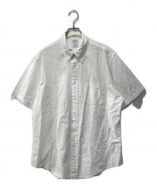 BROOKS BROTHERS（ブルックスブラザーズ）の古着「REGENTシアサッカー半袖シャツ」｜ホワイト
