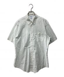 BROOKS BROTHERS（ブルックスブラザーズ）の古着「半袖チェックBDシャツ」｜グリーン