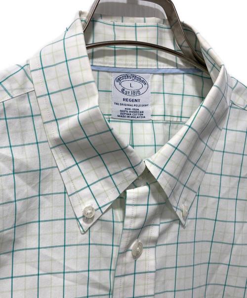 BROOKS BROTHERS（ブルックスブラザーズ）BROOKS BROTHERS (ブルックスブラザーズ) 半袖チェックBDシャツ グリーン サイズ:Lの古着・服飾アイテム