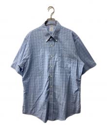 BROOKS BROTHERS（ブルックスブラザーズ）の古着「半袖チェックBDシャツ」｜ブルー