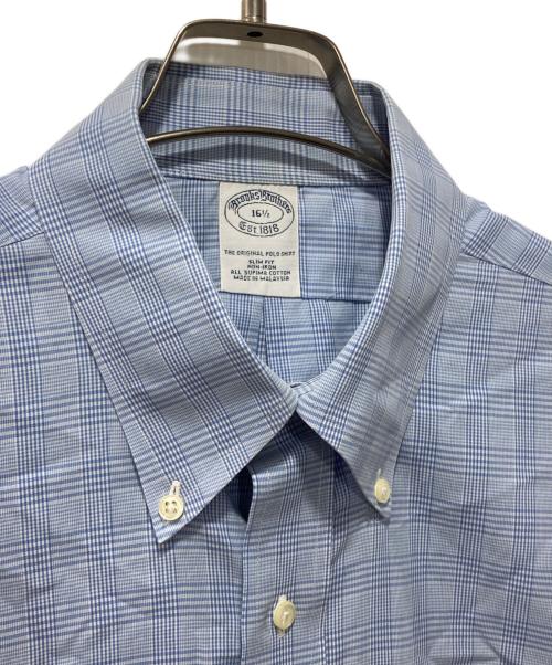BROOKS BROTHERS（ブルックスブラザーズ）BROOKS BROTHERS (ブルックスブラザーズ) 半袖チェックBDシャツ ブルー サイズ:16　1/2の古着・服飾アイテム
