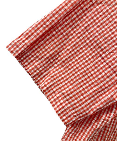 BROOKS BROTHERS（ブルックスブラザーズ）BROOKS BROTHERS (ブルックスブラザーズ) 半袖チェックBDシャツ オレンジ サイズ:Lの古着・服飾アイテム