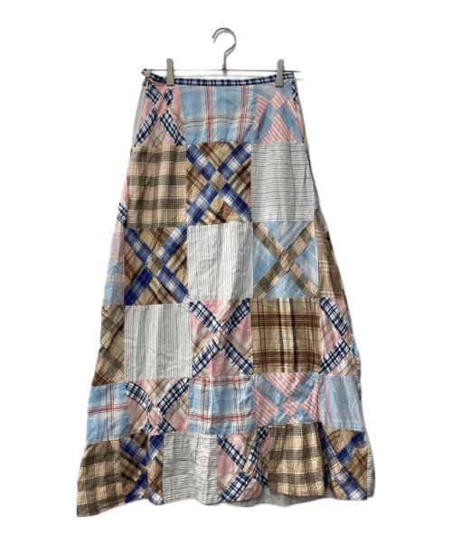 RALPH LAUREN（ラルフローレン）RALPH LAUREN (ラルフローレン) 90s－00s/パッチワークスカート マルチカラー サイズ:４の古着・服飾アイテム