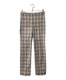 BURBERRY LONDON（バーバリーロンドン）の古着「ノヴァチェックパンツ」｜ベージュ