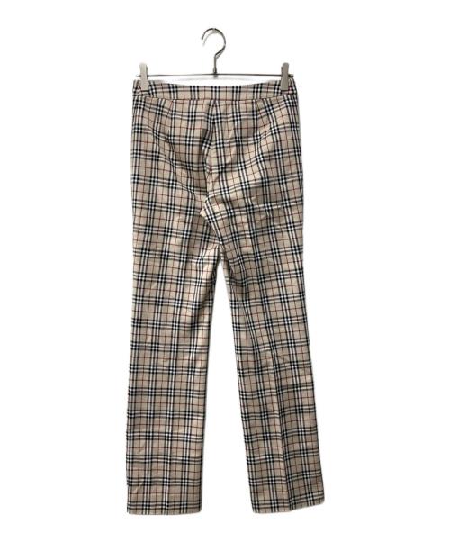 BURBERRY LONDON（バーバリーロンドン）BURBERRY LONDON (バーバリーロンドン) ノヴァチェックパンツ ベージュ サイズ:36の古着・服飾アイテム
