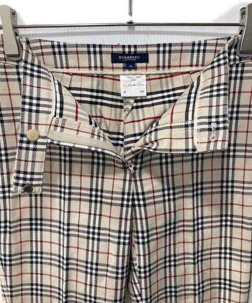 BURBERRY LONDON（バーバリーロンドン）BURBERRY LONDON (バーバリーロンドン) ノヴァチェックパンツ ベージュ サイズ:36の古着・服飾アイテム