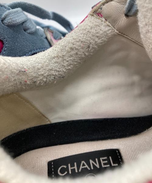 CHANEL（シャネル）CHANEL (シャネル) スウェードレザー ココマーク ローカットスニーカー マルチカラー サイズ:40の古着・服飾アイテム