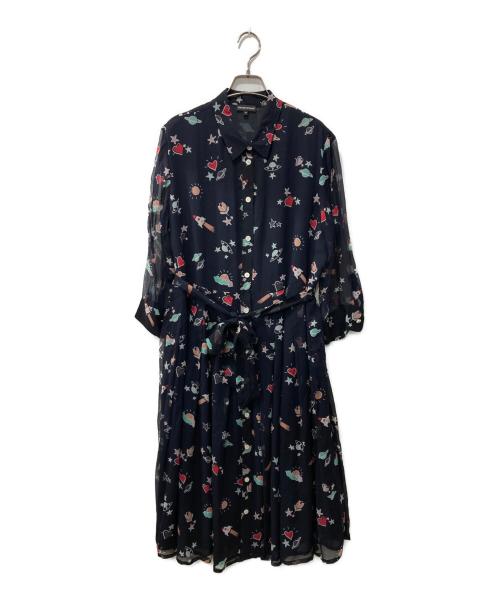 EMPORIO ARMANI（エンポリオ アルマーニ）EMPORIO ARMANI (エンポリオ アルマーニ) シャツワンピース ネイビー サイズ:50の古着・服飾アイテム