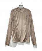 STUDIOUSステュディオス）の古着「Tattoo Skin Mesh Top/シアーカットソー」｜ベージュ