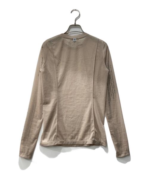STUDIOUS（ステュディオス）STUDIOUS (ステュディオス) Tattoo Skin Mesh Top/シアーカットソー ベージュ サイズ:Freeの古着・服飾アイテム