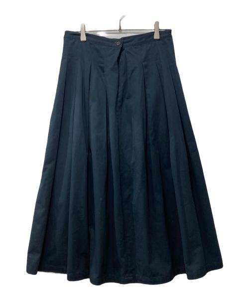 GRANDMA MAMA DAUGHTER（グランマママドーター）GRANDMA MAMA DAUGHTER (グランマママドーター) タックフレアスカート ネイビー サイズ:１の古着・服飾アイテム
